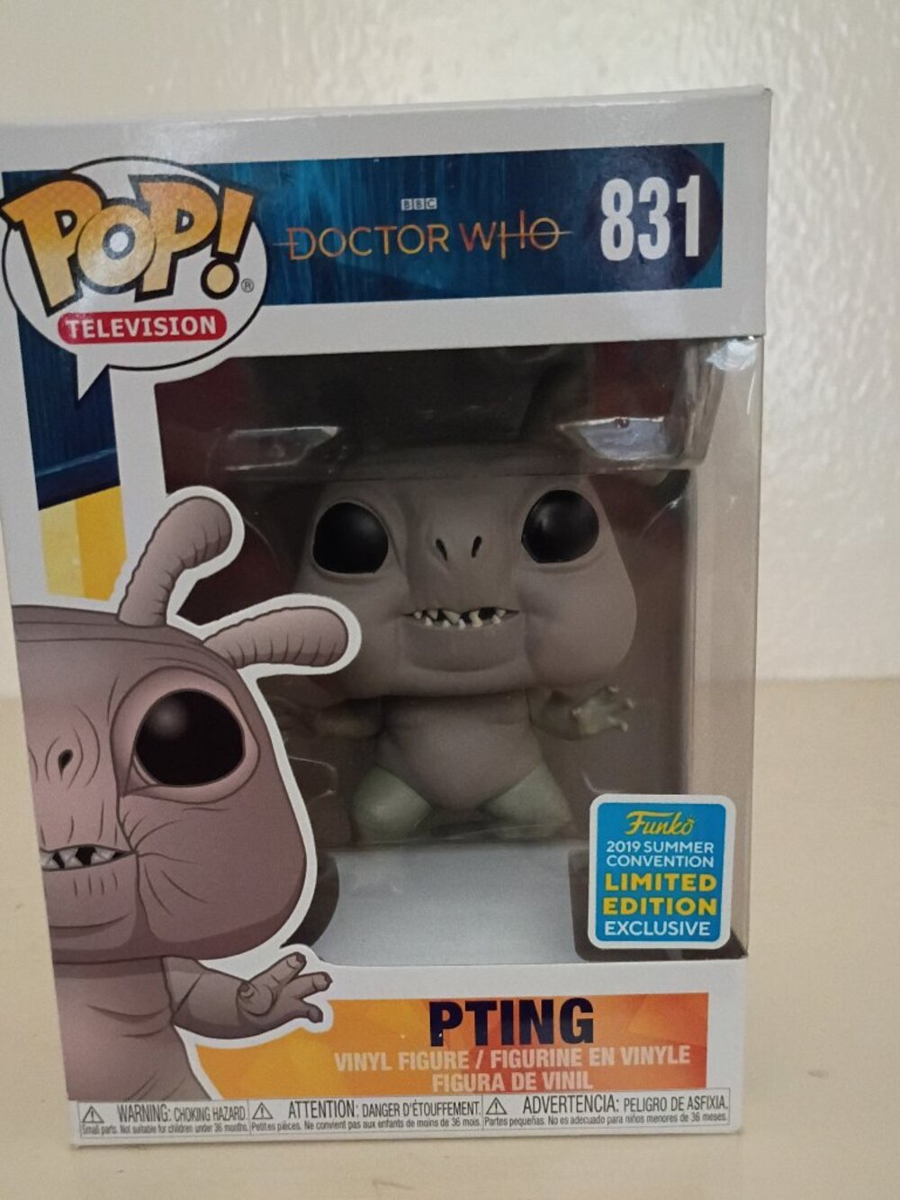 Funko Pop Doctor Who PTING # 831 Summer Convention Exclusive, Limited Edition
